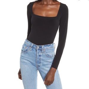 Leith square neck bodysuit